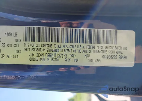 2018 Jeep Compass Latitude from USA, damaged, VIN 3C4NJCBB2JT137173